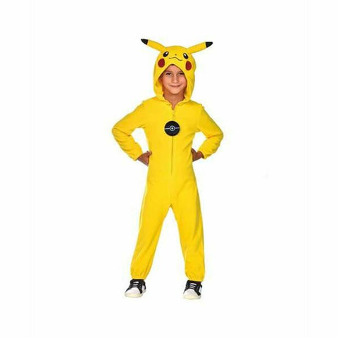 Costume per Bambini Pokémon Pikachu Giallo Rosso Taglia:Taglia - 8-10 Anni