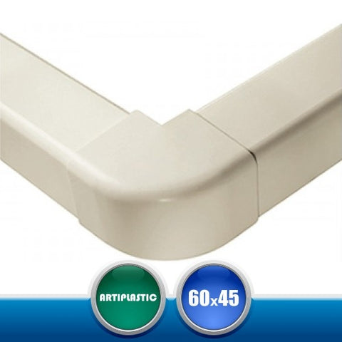 0606AE Angolo Esterno per Canaline Installazione Climatizzatori - 60x45 mm