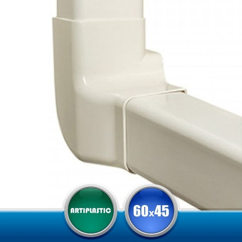 0615VD Angolo Verticale Destro per Canaline Installazione Climatizzatori - 60x45 mm