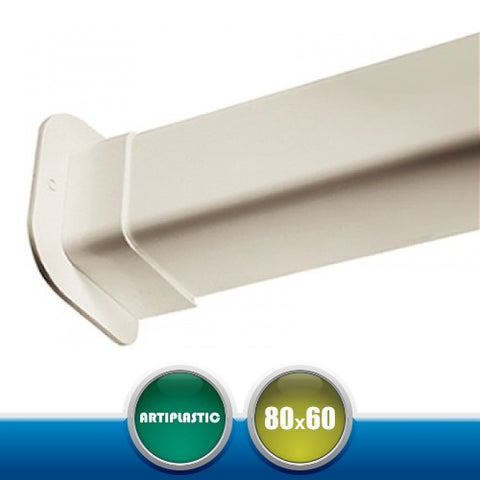 0810PM Passaggio a Muro per Canaline Installazione Climatizzatori - 80x60 mm