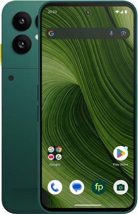 Das Fairphone (Gen.6+) Dual-SIM 12GB/256GB Forest Grn Android 16 Smartphone (F6FPHN-3GR-EU1)