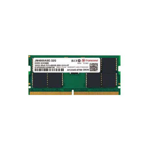 TRANSCEND JETRAM MEMORIA RAM 1x16GB4.800MHz TENOLOGIA DDR5 TECNOLOGIA SO-DIMM 262-PIN CL40