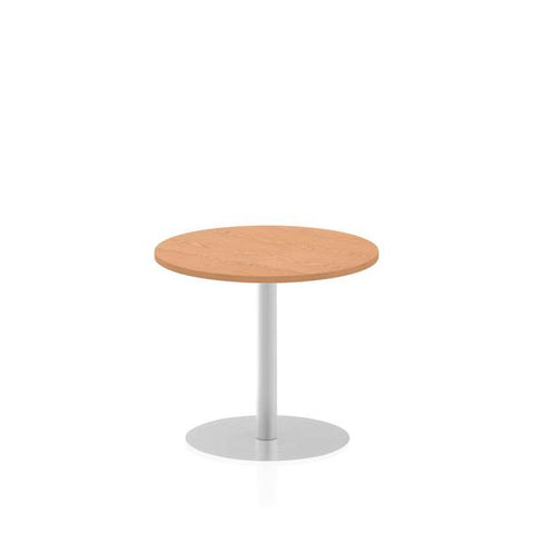Dynamic Italia Round Poseur Table (Dynamic Italia 800mm Poseur Round Table Oak Top 725mm High Leg ITL0128 DD)