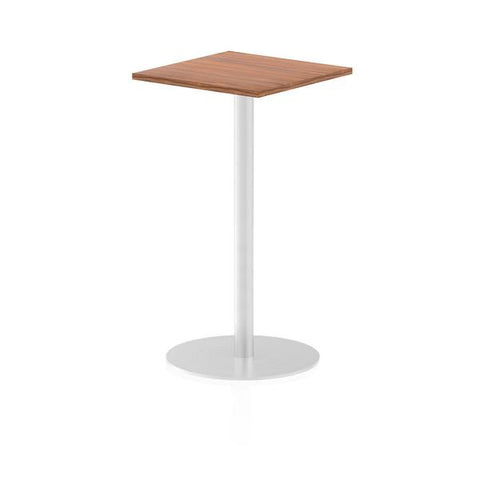 Dynamic Italia Square Poseur Table (Dynamic Italia 600mm Poseur Square Table Walnut Top 1145mm High Leg ITL0221 DD)