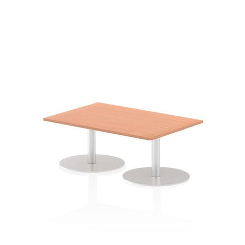 Dynamic Italia Rectangular Poseur Table (Dynamic Italia 1200 x 800mm Poseur Rectangular Table Beech Top 475mm High Leg ITL0244 DD)