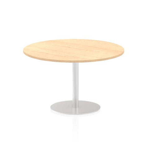 Dynamic Italia Round Poseur Table (Dynamic Italia 1200mm Poseur Round Table Maple Top 725mm High Leg ITL0163 DD)