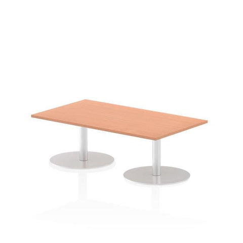 Dynamic Italia Rectangular Poseur Table (Dynamic Italia 1400 x 800mm Poseur Rectangular Table Beech Top 475mm High Leg ITL0262 DD)