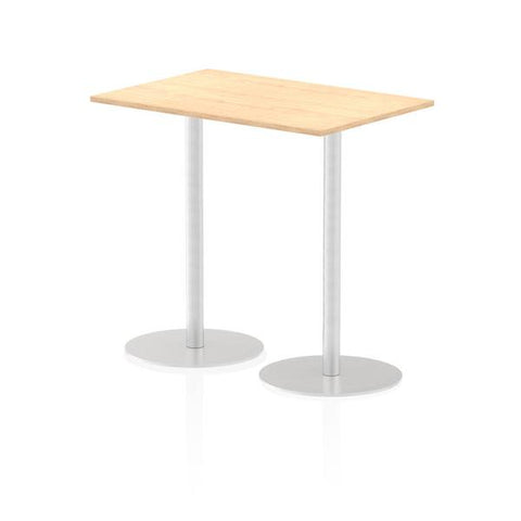 Dynamic Italia Rectangular Poseur Table (Dynamic Italia 1200 x 800mm Poseur Rectangular Table Maple Top 1145mm High Leg ITL0259 DD)