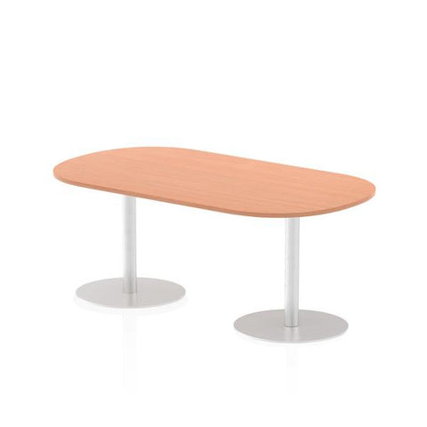 Dynamic Italia Boardroom Table (Dynamic Italia 1800mm Poseur Boardroom Table Beech Top 725mm High Leg ITL0178 DD)