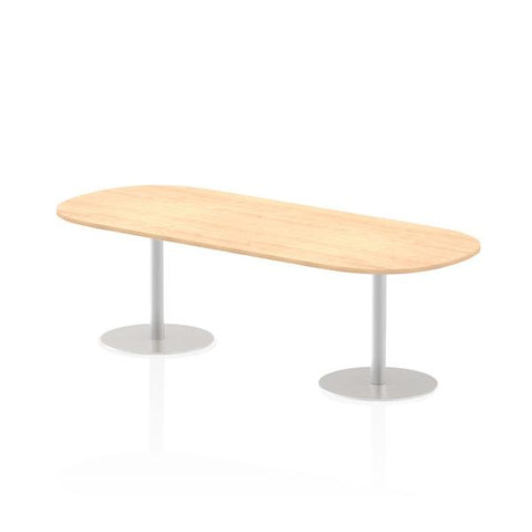 Dynamic Italia Boardroom Table (Dynamic Italia 2400mm Poseur Boardroom Table Maple Top 725mm High Leg ITL0199 DD)