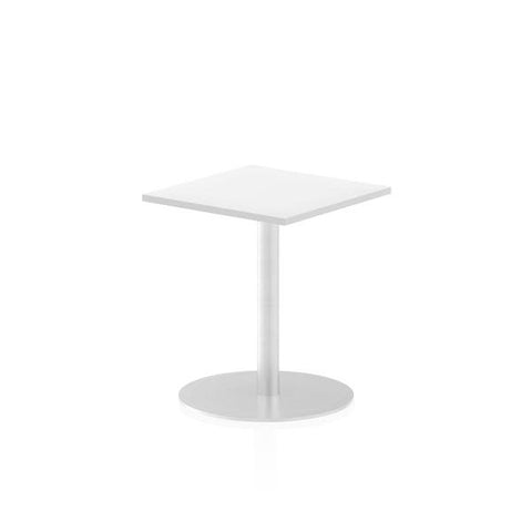 Dynamic Italia Square Poseur Table (Dynamic Italia 600mm Poseur Square Table White Top 725mm High Leg ITL0216 DD)