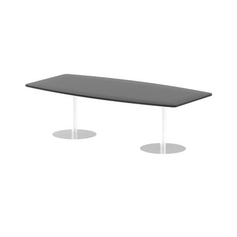 Dynamic ITL0324 scrivania (Dynamic Italia 2400mm Poseur High Gloss Table Black Top 725mm High Leg ITL0324 DD)