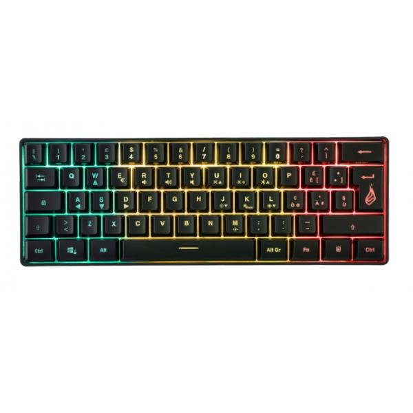 SUREFIRE KINGPIN X1 60 RGB TASTIERA GAMING USB RGB MULTIMEDIALE 25 TASTI ANTI GOSTING LAYOUT ITALIANO