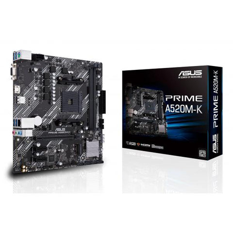 ASUS PRIME A520M-K SCHEDA MADRE FORM MICRO ATX CHIPSET AMD A520 SOCKET AM4