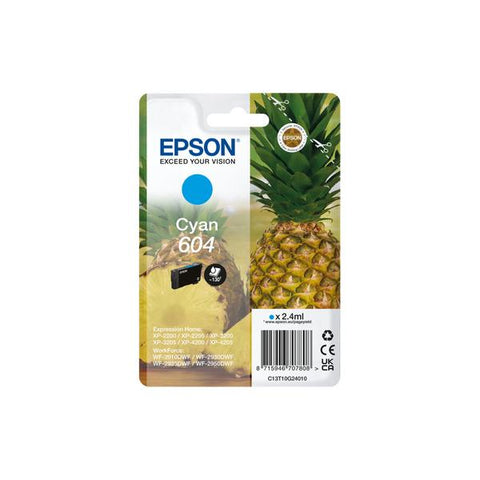 TINTA EPSON CARTUCA ANANAS CIAN 604