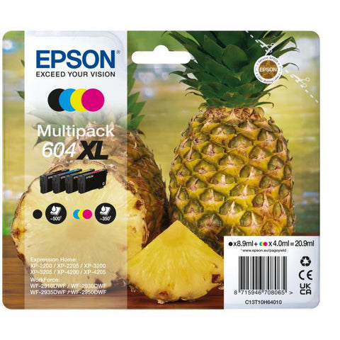 Epson 604XL cartuccia d'inchiostro 4 pz Originale Resa elevata (XL) Nero, Ciano, Magenta, Giallo