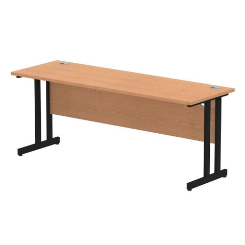 Dynamic MI003310 scrivania (Impulse 1800 x 600mm Straight Desk Oak Top Black Cantilever Leg MI003310 DD)