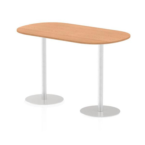 Dynamic Italia Boardroom Table (Dynamic Italia 1800mm Poseur Boardroom Table Oak Top 1145mm High Leg ITL0188 DD)