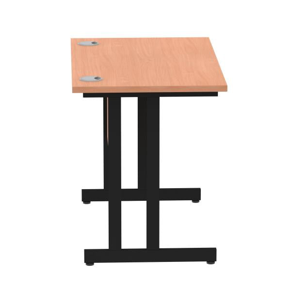 Dynamic I004299 scrivania (Impulse 1000 x 600mm Straight Desk Beech Top Black Cantilever Leg I004299 DD)