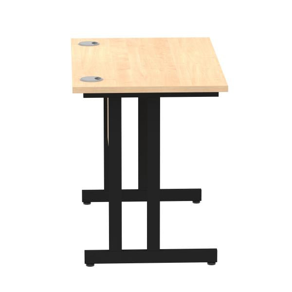 Dynamic I004300 scrivania (Impulse 1000 x 600mm Straight Desk Maple Top Black Cantilever Leg I004300 DD)