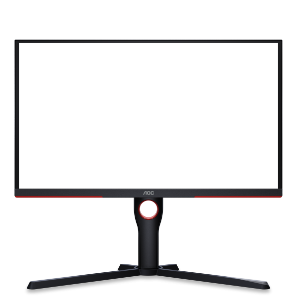 AOC G3 25G3ZM/BK Monitor PC 62,2 cm (24.5") 1920 x 1080 Pixel Full HD Nero, Rosso