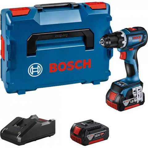 Bosch GSR 18V-90 C 2100 Giri/min 1,1 kg Nero, Blu, Rosso