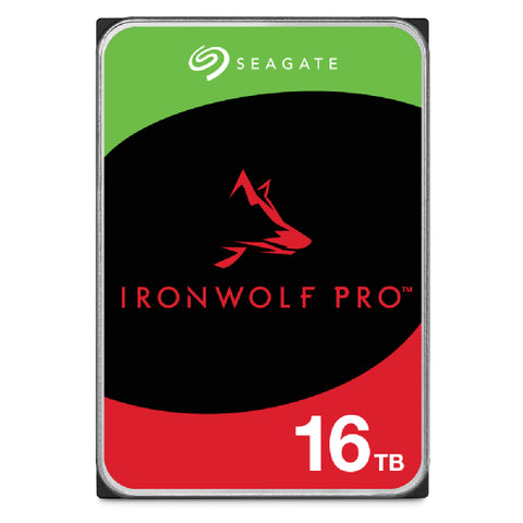 SEAGATE IRONWOLF PRO HDD 16TB SATA 3.5" 7200RPM ENTERPRISE NAS CMR 256MB DI CACHE 6GB/S