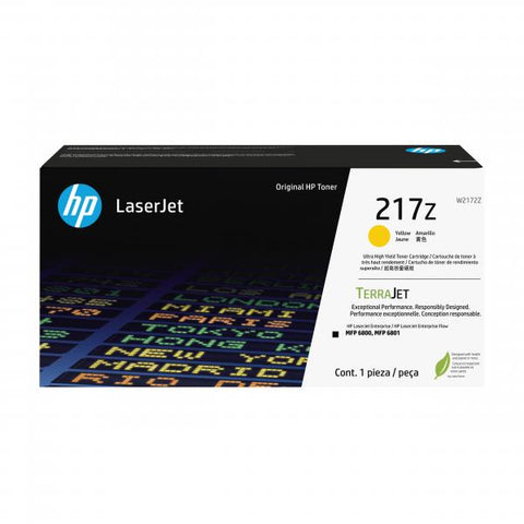 HP Cartuccia toner originale giallo ad altissima capacit LaserJet 217Z (HP 217Z Yellow Extra High Capacity Toner Cartridge 24K Pages - W2172Z)
