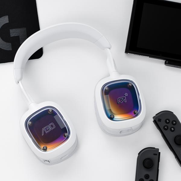 LOGITECH ASTRO A30 CUFFIE GAMING WIRELESS BLUETOOTH /CON CAVO CON MICROFONO RIMOVIBILE DOLBY ATMOS USB-C PER PS5 PS4 XBOX NINTENDO SWITCH PC ANDROID BIANCO PURPLE