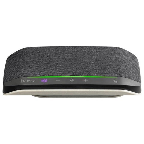 HP Poly Sync 10-M - Speakerphone hands-free - wired - USB-A, USB-C - silver - Certified for Microsoft Teams