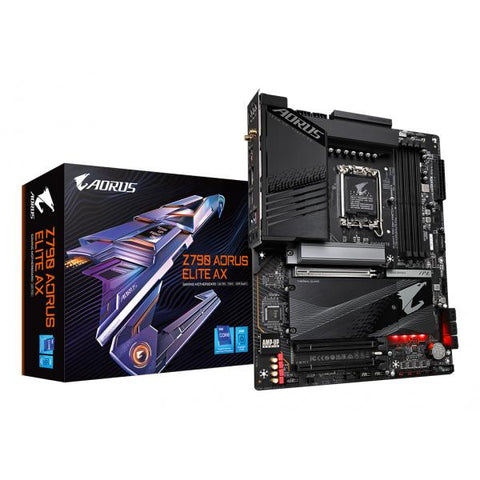 GIGABYTE Z790 AORUS ELITE AX SCHEDA MADRE Intel LGA 1700 DDR5-SDRAM 128 GB PCI EXPRESS 4.0 SATA III M.2 USB-A USB-C