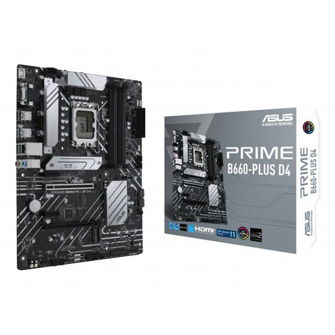 ASUS PRIME B660-PLUS D4 Intel B660 LGA 1700 ATX (Placa base ASUS PRIME B660-PLUS D4, ATX LGA1700)