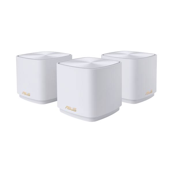 ASUS ZENWIFI XD5 SISTEMA WI-FI 6 AX MESH DUAL BAND 3000 Mbit/s COPERTURA 700 MQ AIPROTECTION CON TRENDMICRO BIANCO 3 Pz.