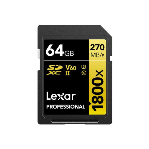 Lexar LSD1800064G-BNNNG memoria flash 64 GB SDXC UHS-II Classe 10