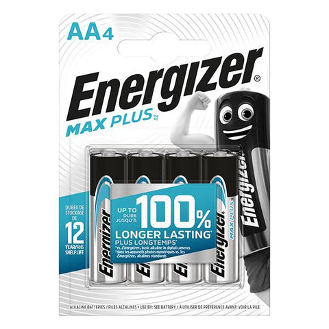 ENERGIZER MAX PLUS BATTERIE AA STILO 1.5 V ALCALINA/MANGANESE CONF 4 Pz.