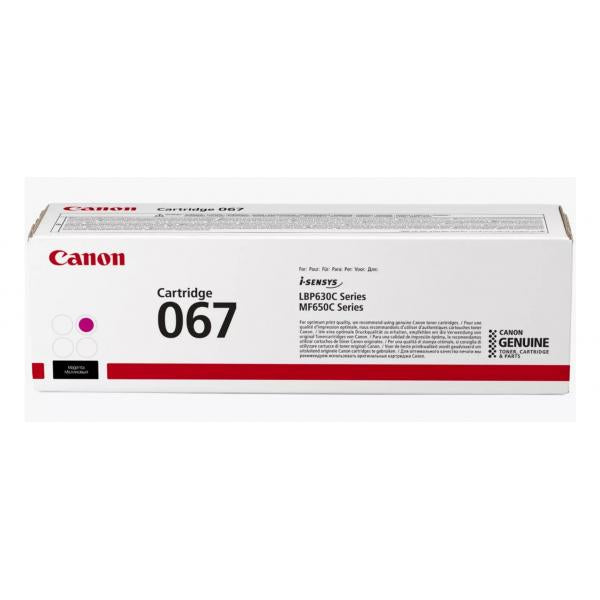 TONER CANON 067 M MAGENTA 1.250PP X LBP631CW LBP633CDW MF657CDW MF655CDW MF651CW