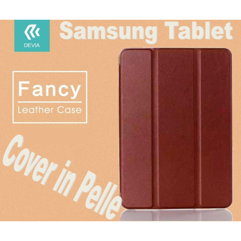 DEVIA CUSTODIA IN PELLE PER TABLET SAMSUNG TABS2 8.0 T715 MARRONE