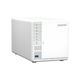 QNAP TS-364-8G NAS TOWER INTEL CELERON N5095 2.9GHz RAM 8GB LAN 100,1000,2500 Mbit/s 3 ALLOGGIAMENTI SATA III BIANCO