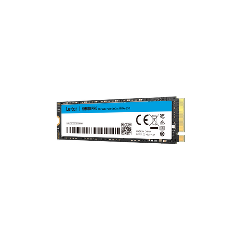 LEXAR NM610PRO SSD 1.000GB M.2 2280 PCIE 3D NAND FLASH GEN3X4 NVME 1.4 SSD INTERNO FINO A 3300MB/S IN LETTURA 2600 MB/S IN SCRITTURA