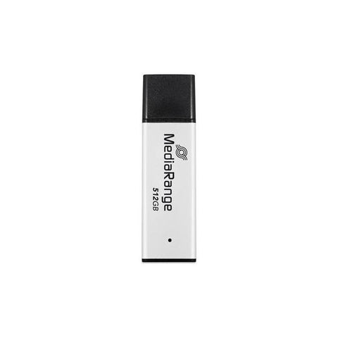 MediaRange MR1904 unità flash USB 512 GB USB tipo A 3.2 Gen 1 (3.1 Gen 1) Nero, Argento