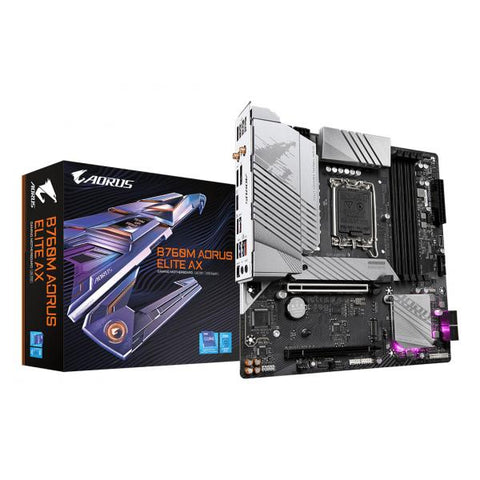 Gigabyte B760M AORUS ELITE AX scheda madre Intel B760 LGA 1700 micro ATX