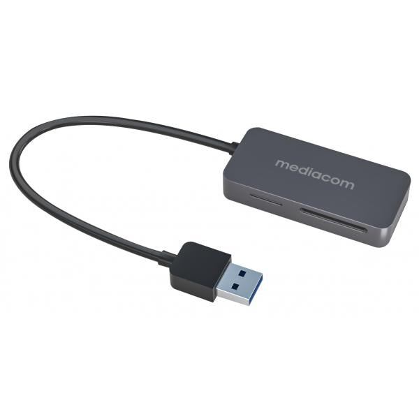 MEDIACOM MD-S400 LETTORE MEMORY CARD 5 IN 1 USB 3.0 ALLUMINIO