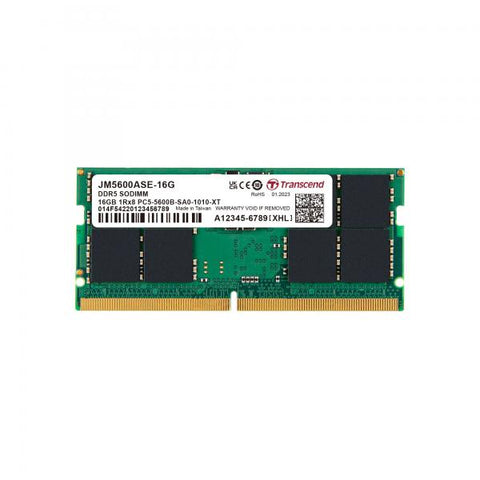 TRANSCEND JETRAM 16GB DDR5 5.600MHz CL 46 SO-DIMM DATA INTEGRITY CHECK