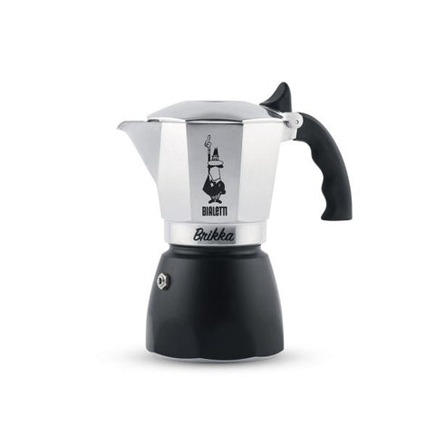 Bialetti Brikka Moka 0,17 L Nero, Stainless steel