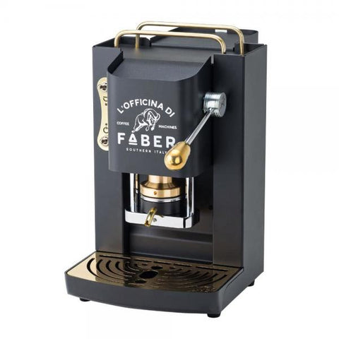 FABER PRO DELUXE MACCHINA DA CAFF CIALDE 44MM 500W 15 BAR 1.3LT MAT BLACK OTTONE