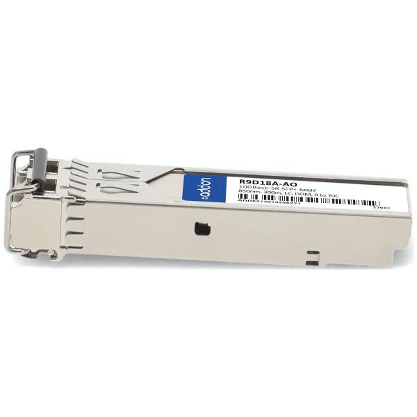 AddOn Networks R9D18A-AO modulo del ricetrasmettitore di rete Fibra ottica 10000 Mbit/s SFP+ 850 nm (HP R9D18A COMP 0 TO 70C XCVRTAA - 10G-SR LC 850NM 300M MMF SFP+)