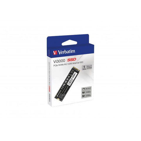 VERBATIM Vi3000 SSD 1.000GB M.2 NVMe PCIe Gen 3.0 x 4 LETTURA 3.300 MB/s-SCRITTURA 3.000 MB/s