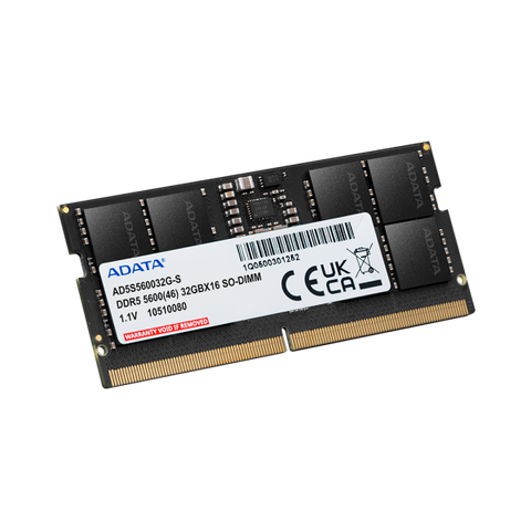 ADATA AD5S560016G-S MEMORIA RAM 16GB 5.600MHz TIPOLOGIA SO-DIMM TECNOLOGIA DDR5 CAS 46