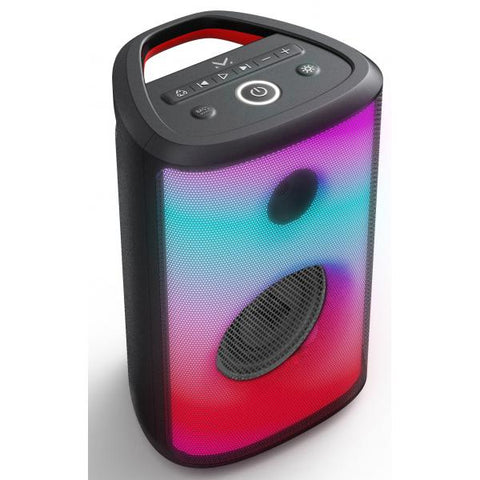 MAJESTIC FLAME 22 PRO ALTOPARLANTE BLUETOOTH 5.3 6 EFFETTI LUCI LED INGRESSI USB/AUX-IN/MIC BATTERIA RICARICABILE FUNZIONE TWS IMPUGNATURA PER IL TRASPORTO NERO