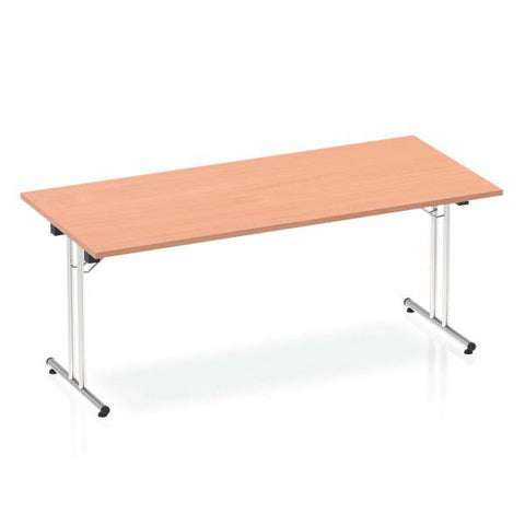 Dynamic I000692 leggio Argento (Dynamic Impulse 1800mm Folding Rectangular Table Beech Top I000692 DD)